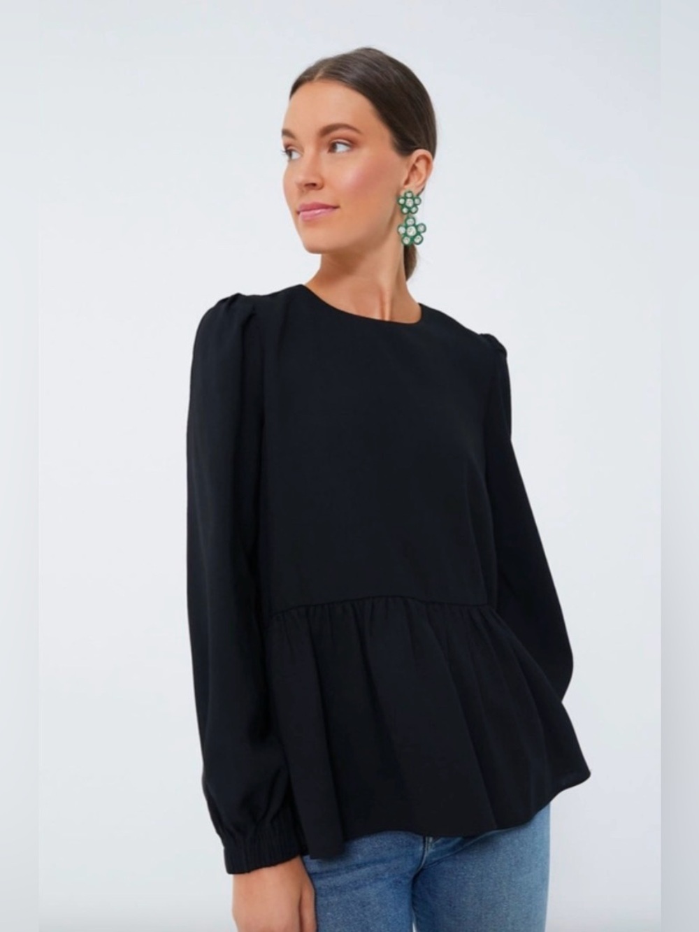 Pomander Place Carlota Peplum Blouse M 🖤✨